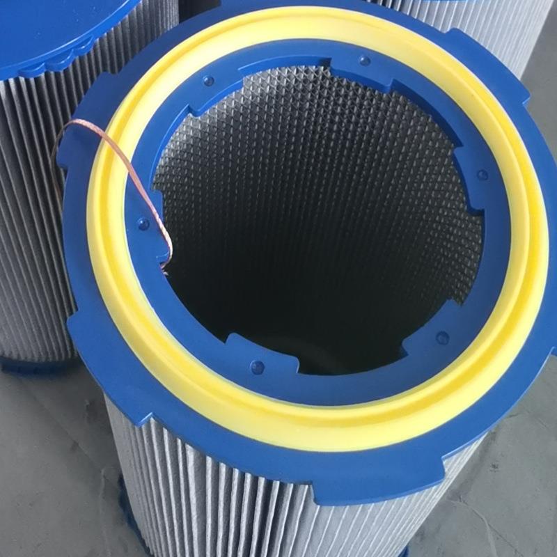 六阻耳除尘芯工业燃粉尘吸附滤AAW覆膜空滤筒气聚酯纤维滤芯滤筒