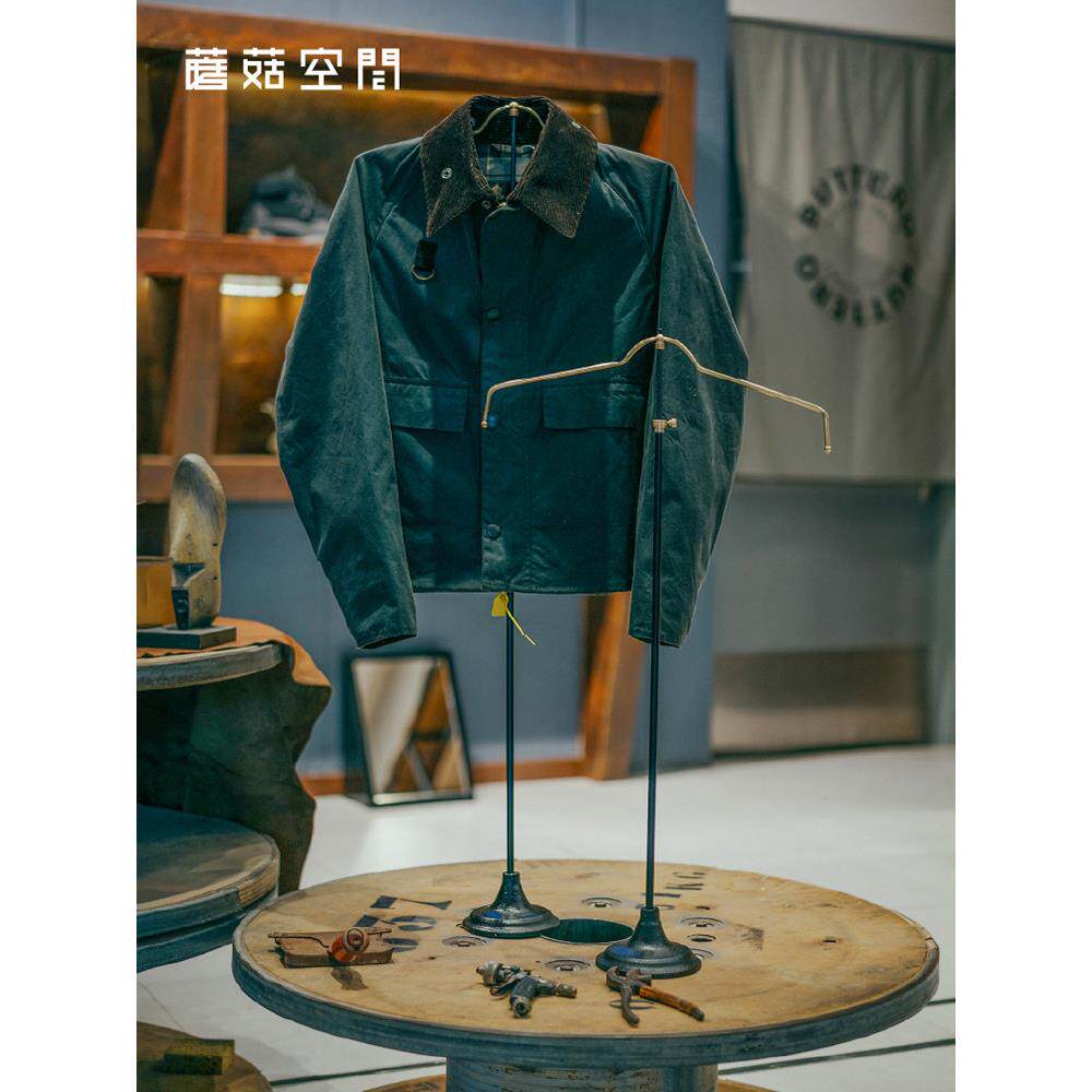 蘑菇空间工业风铁艺台上服装架美式铸铁底座展架覆古陈列展示道具