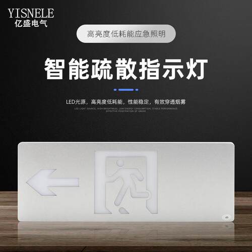 智能疏散指示灯（左）DC4-36V铝合金疏散指示灯