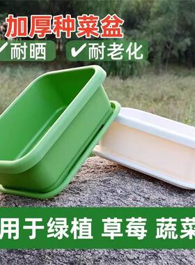 花盆加厚加深种菜专用箱室内阳台长方形塑料花盆家用种菜神器
