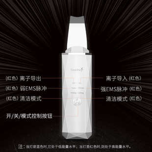 AIJOFI去黑头铲皮机电动超声波毛孔清洁神器吸出导入仪脸部美容仪