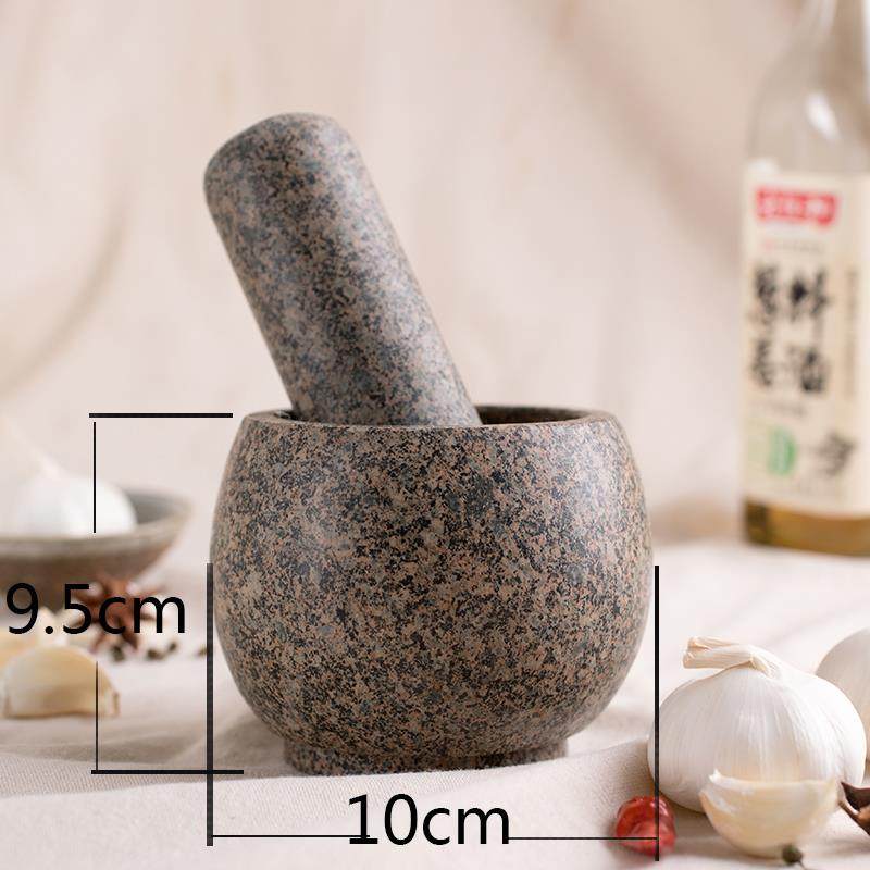 正品麦饭石臼捣用蒜缸压蒜器蒜神器拍蒜研磨老臼式舂钵家擂泥钵大