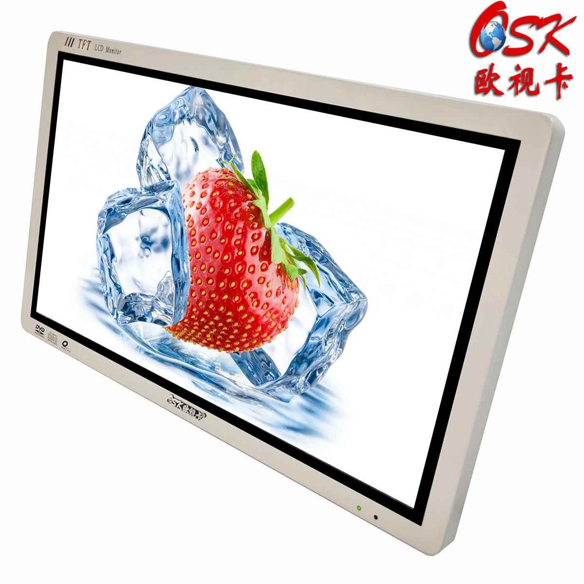 观光车用显示器吊顶液晶屏电视广告机22寸顶装背挂车载显示播放屏