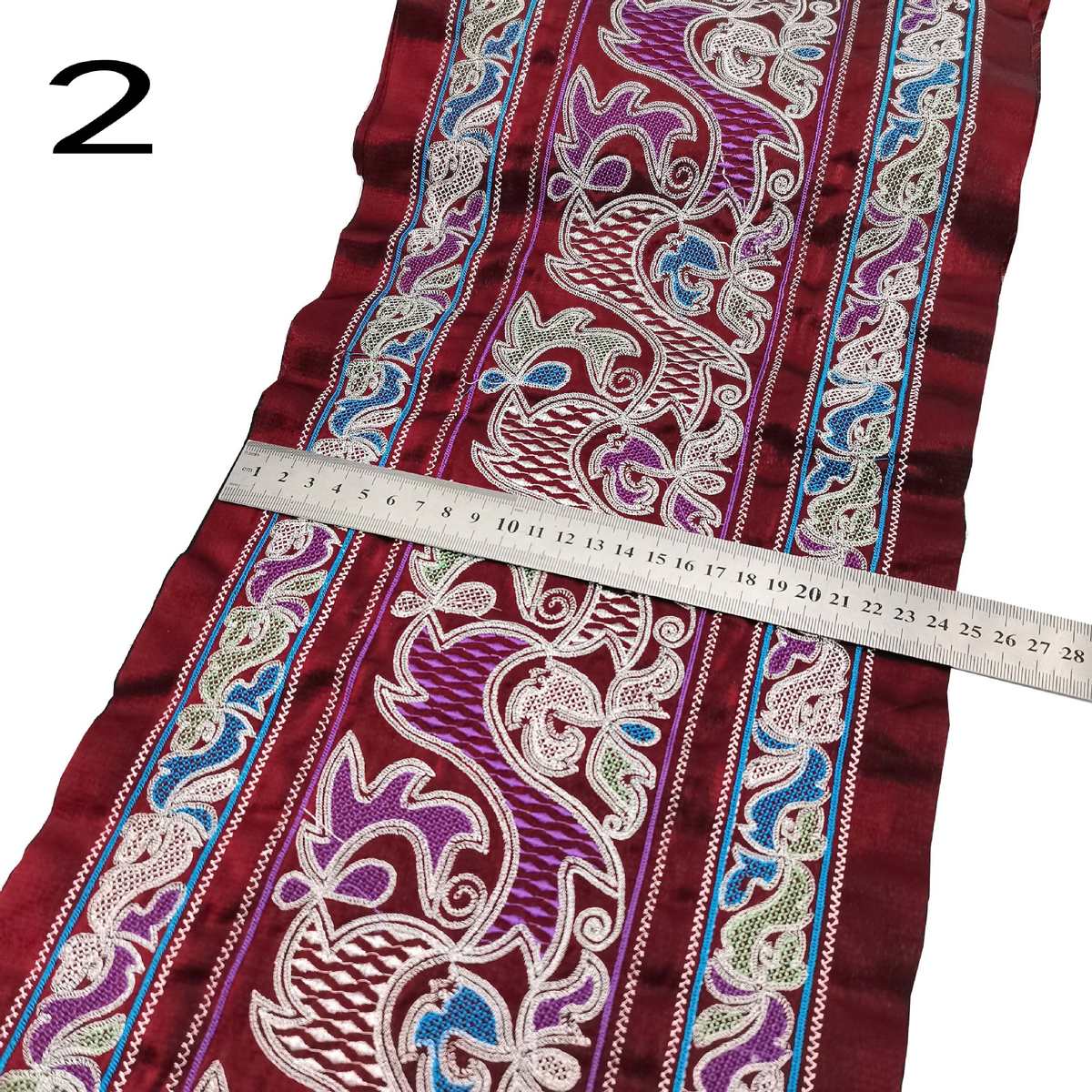 少数民族服装装饰花边辅料 中国风刺绣条码花边 民族织带辅料批发