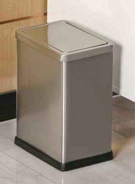 垃圾桶家用颜轻夹缝高新款厕所2022带奢客厅卫生间大号窄值盖j6da