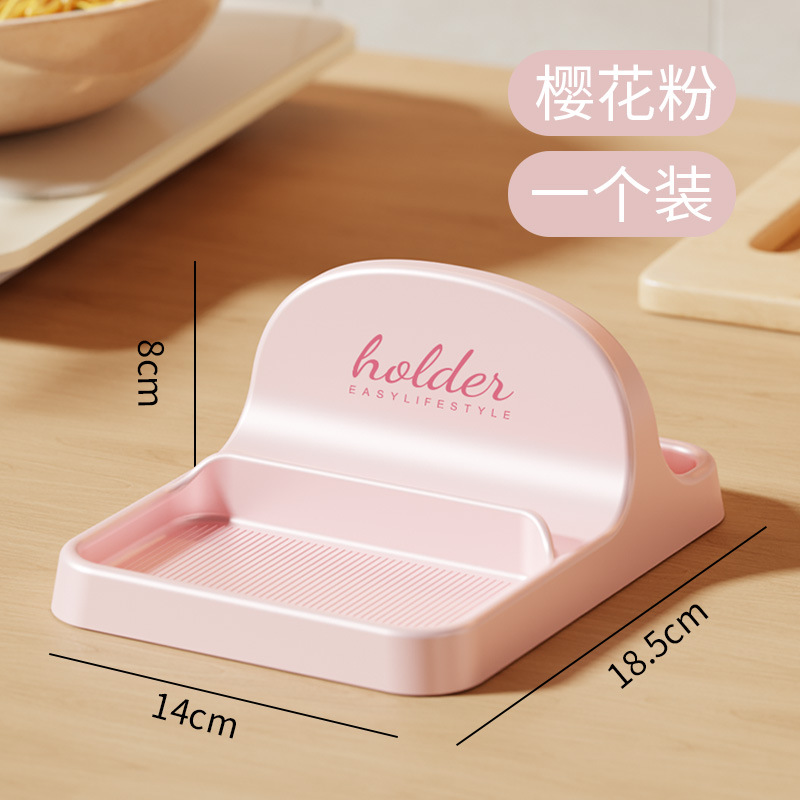 锅盖架坐式厨房台面带接水盘放锅盖砧板收纳架锅铲汤勺置物架