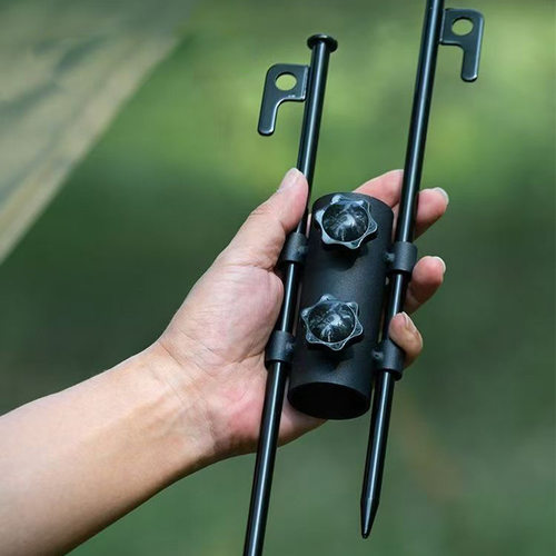 户外天幕杆固定器帐篷露营遮阳棚配件撑杆固定管支架可调节固定管