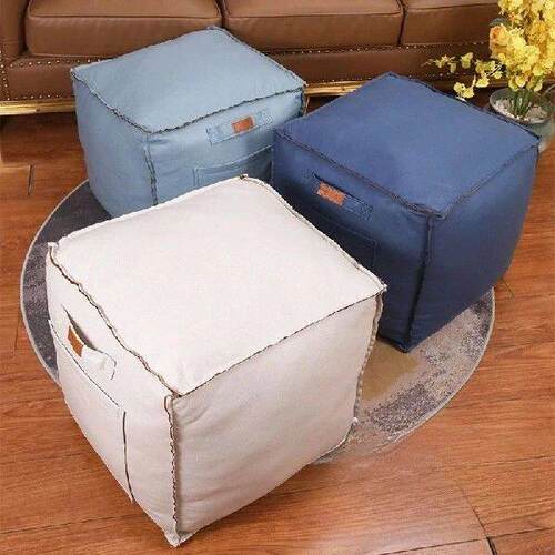 Unstuffed Pouf Cover No Filling Bohemian Lazy Floor Futon