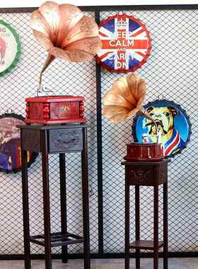 复古留声机欧式摆件留声机装饰铁艺唱片机模型工艺品家居摆件