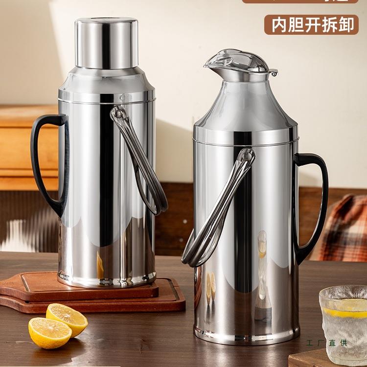 不锈钢热水瓶家水用暖水保温瓶商用玻璃内胆保壶F98M9M69老式瓶暖