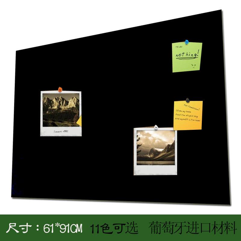 60 90黑色自粘软木板照片墙毛毡板装饰ins软木板自粘墙贴留言板栏