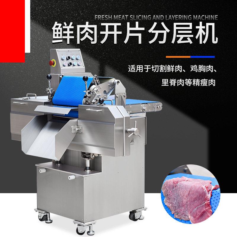 赣云牌鲜肉分层机鸡胸肉分片机小酥肉切片机切肉脯机肉脯切片机