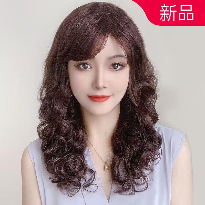 假发女长发大波浪长卷发全真发自然逼真假发女全头套妈妈高档假发
