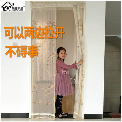 夏轨季防蚊门帘家用静音磁性软F9546111纱门拉卧室蚊帐门加密断推