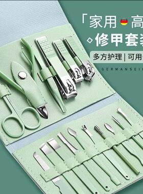 锋利碳钢指甲刀套装全套指甲剪钳套装家用挖耳勺死皮剪修脚工具刀