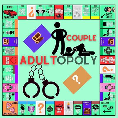 Couple Adultopoly Board Game Night Card Props for Adult棋盘