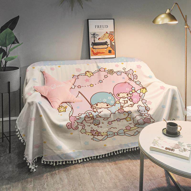 正品双人大沙发垫脏防尘沙隔巾卡通Ins风发可爱沙发罩扶手坐垫 全