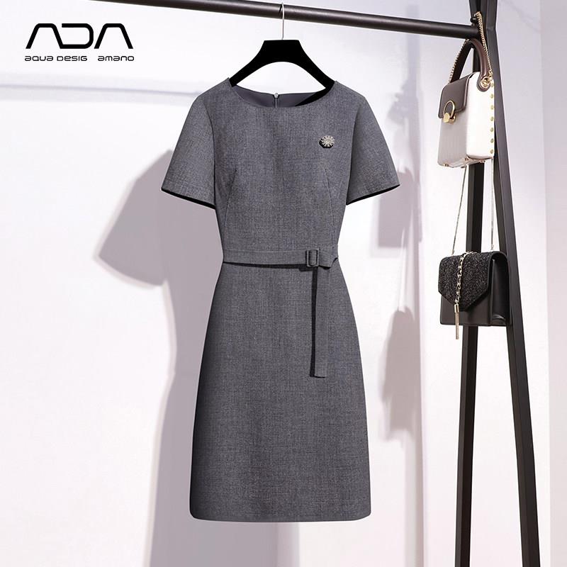 上班服洋装女夏季气质薄款珠宝店美容院样品屋展示中心灰色高端工