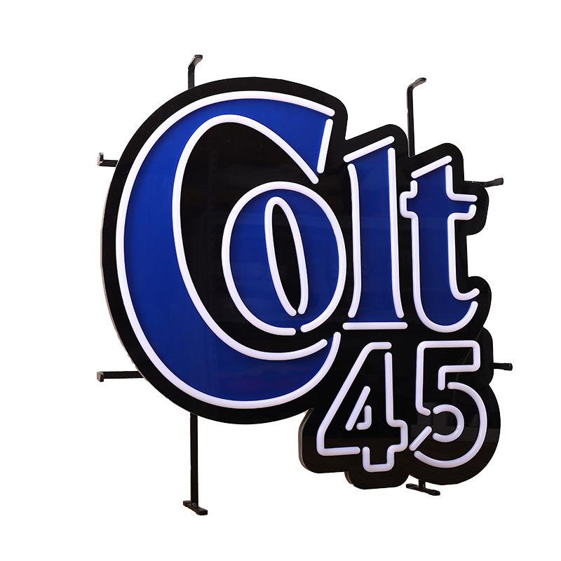 goit45霓虹标识牌亚克力造型酒水广告五金支架款led霓虹灯