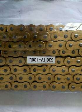 直销摩托车链条质量保证摩托车链条530HV-130L镀金油封链条