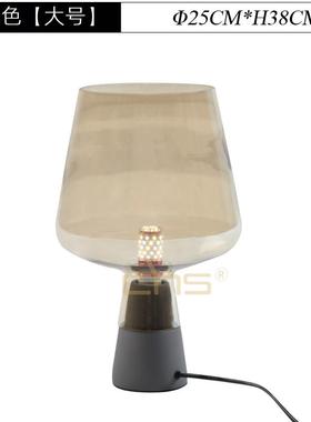 正品Leimu ale LaTm蕾姆台b灯蘑菇酒p杯灯简约现代玻璃装饰床头灯