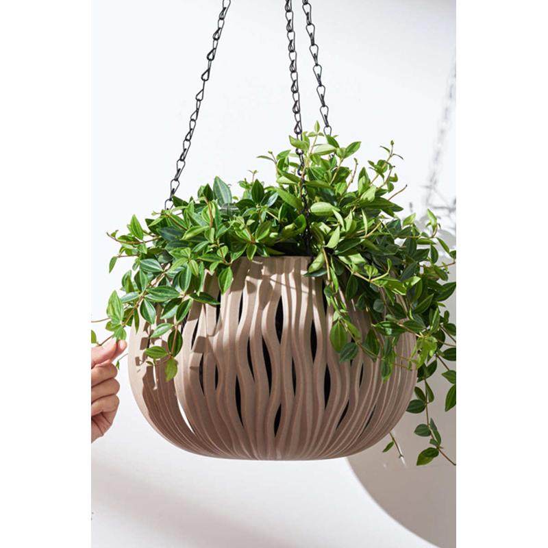 藤编镂空盆盆植加厚水绿萝悬挂常春藤挂吊兰不漏塑料吊篮吊花盆绿