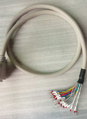 工业加粗DB25延长线母单端母对母公对公木对公针连接线232串口数