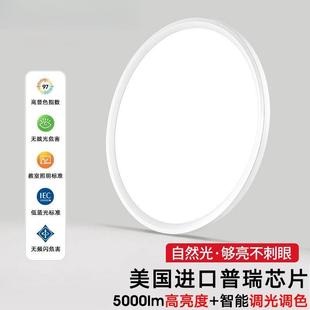 全光谱新护眼卧室灯现代简约吸l卧顶灯ed网红2025年款 主房PXS间灯