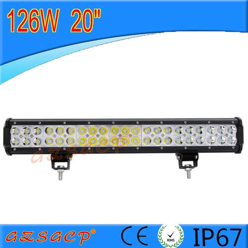 汽车led长条灯 工作灯 强光检修灯通用款船灯射灯双排车灯126W