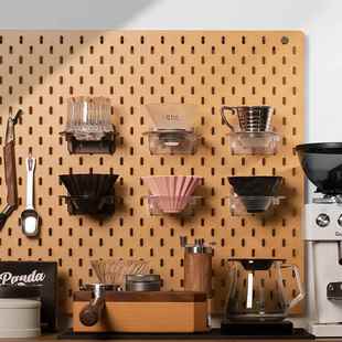 【严大胡子】洞洞板配件 手冲咖啡山文62聪明V60折纸滤杯收纳架