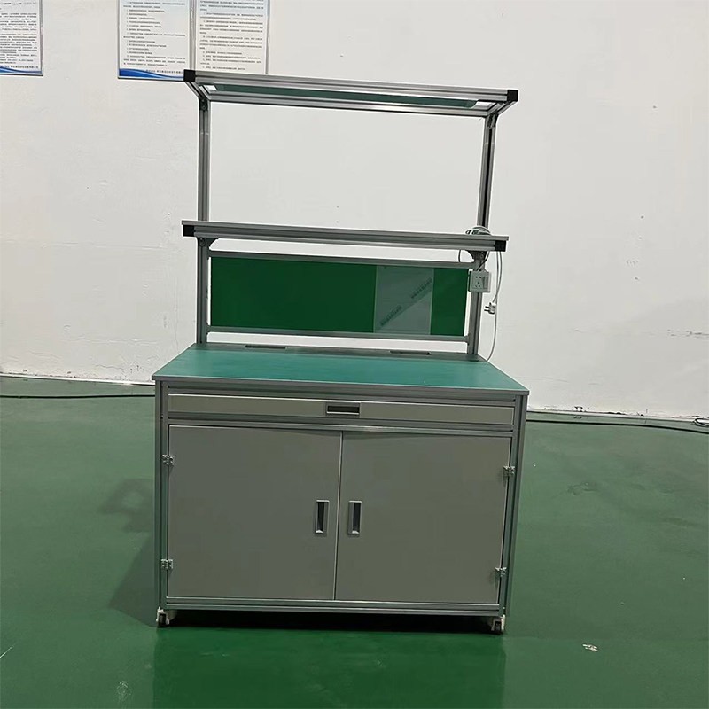 铝型材防静电工作台铝合金框架车间流水线自动化设备操作台定制