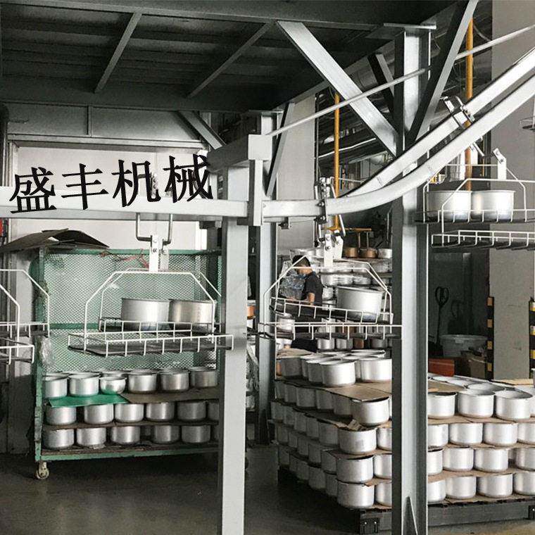 特氟龙温线不沾漆喷涂设备烤锅蒸锅系列特氟龙不沾漆涂装流水线
