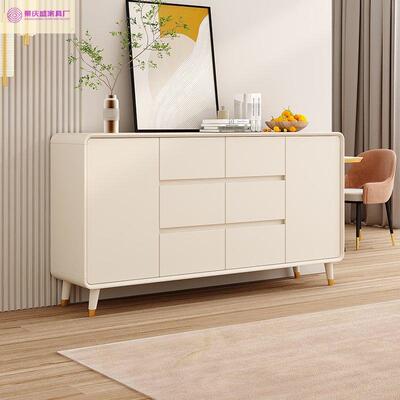 新款餐边柜靠墙柜子小边柜窄边柜储物柜厨房橱柜一体茶水柜置物柜