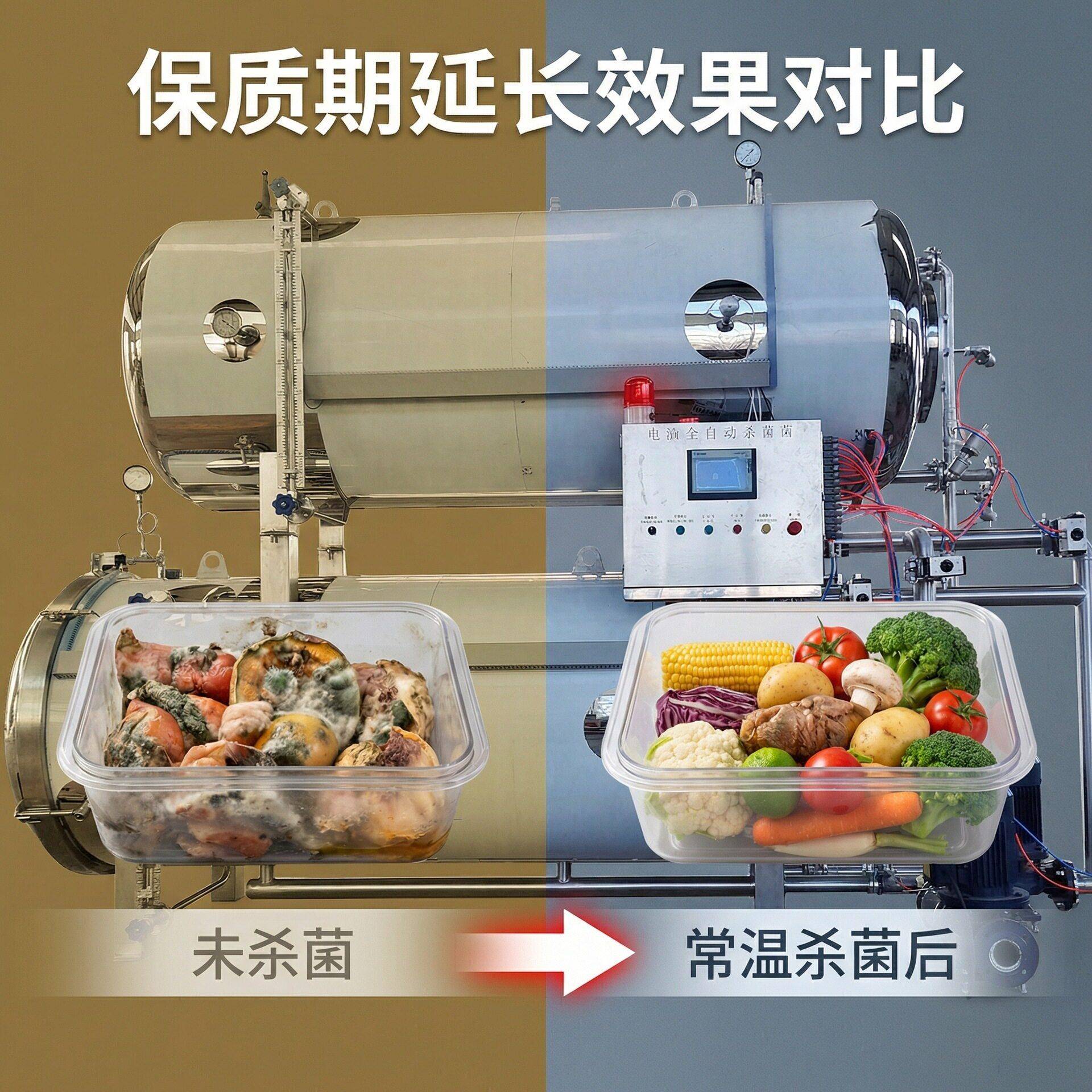 杀菌锅鹌鹑蛋豆干果木烟熏小型红肠肉肠杀菌水浴式杀菌釜