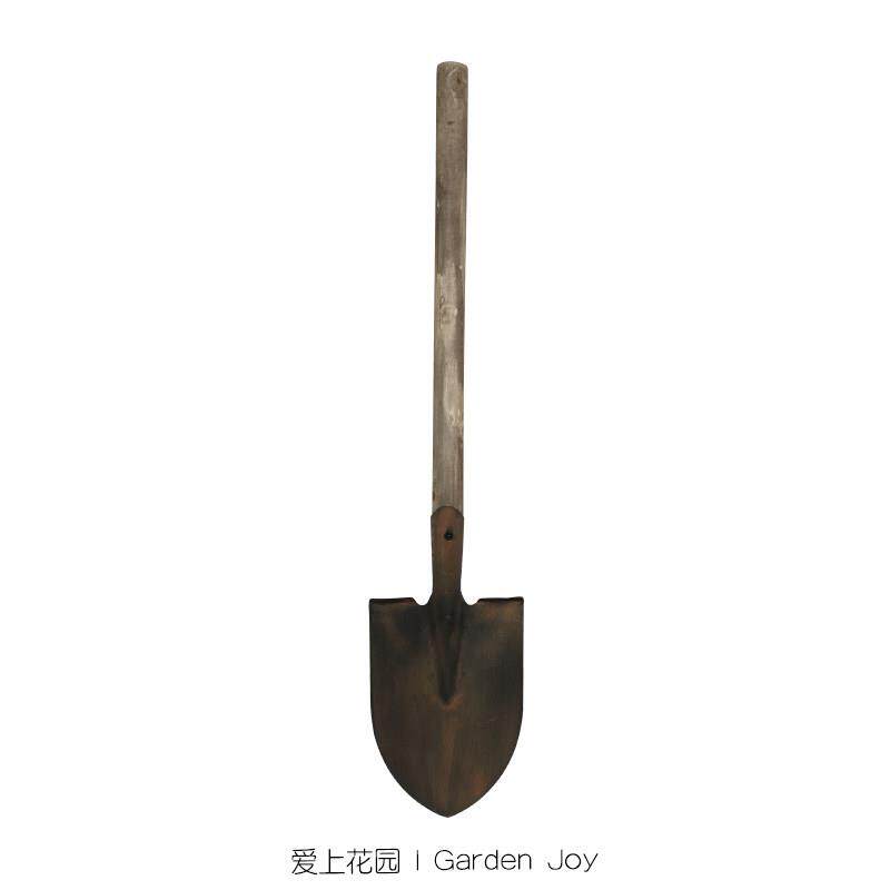 爱上花园|园艺杂货庭院露台装饰摆饰挂件 铁艺做旧铁铲子铁杴