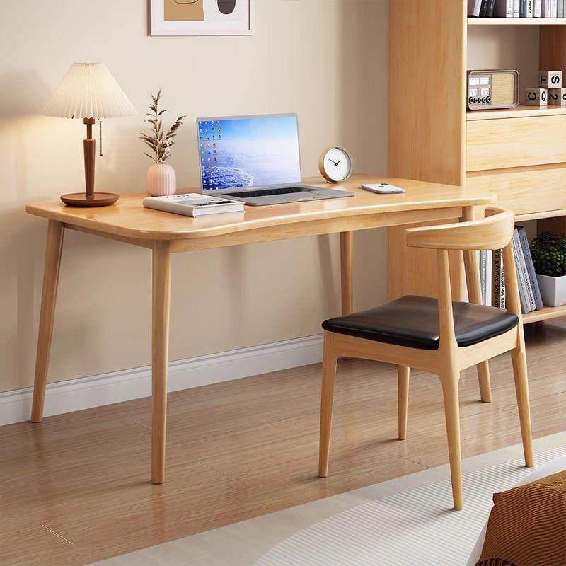 台式电脑桌小户型子家用卧室家用简易办公桌学生学习桌全实木书桌