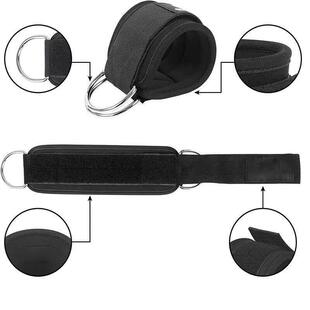 Fitness Ring Gym Leg Cuffs Adjustable Straps Ankle Support