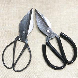 正字手工锻打老式铁剪刀家用杀鸡剪鸡鸭鹅骨强力锻造易磨毛剪刀