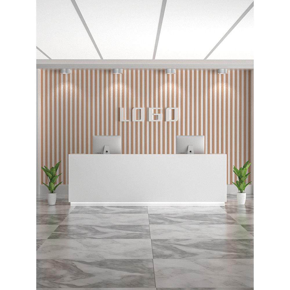 服装店吧台鞋店收银台白色烤漆形象台公司前台接待台简约现代现货