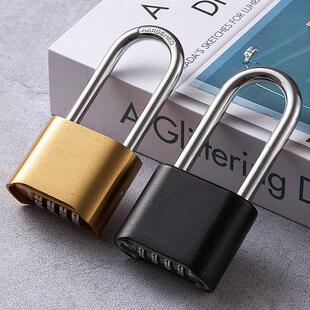 密码锁挂锁大门仓库宿舍收纳柜家用小型u型户外防水防锈防盗铜锁