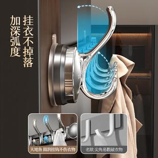 吸门后挂衣架架402-034-打孔挂钩盘衣帽包一排长条壁免挂式门上收