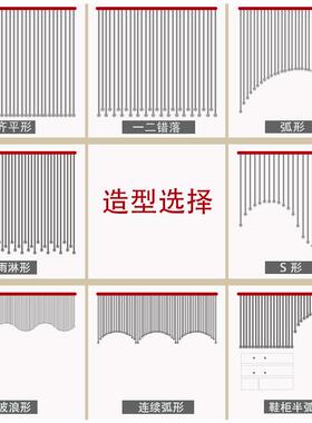 璃水晶珠帘玄关客厅隔断帘子室卫间生欧式免XFP玻打孔过道装饰卧