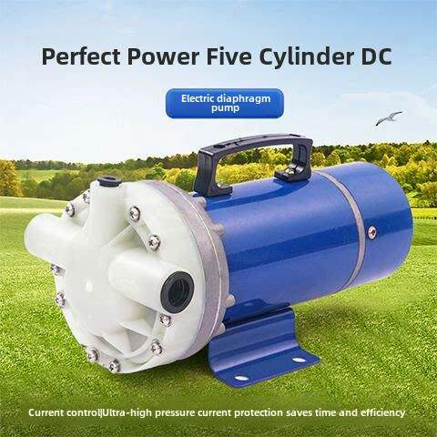 电动喷雾器高压农用12V48V60V喷雾器五缸隔膜泵自吸补水施肥泵