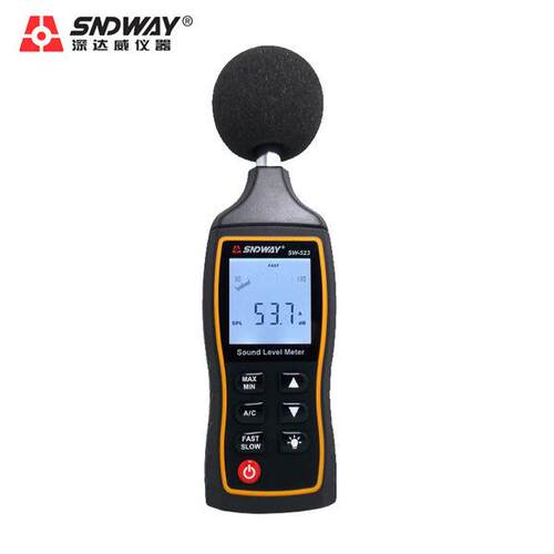 深达威数字噪音计SW-524专业高精度分贝测量仪 声级计噪声分贝