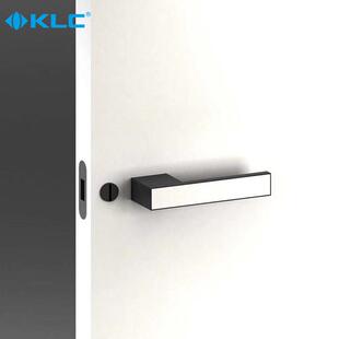 KLC意式 可镶嵌岩板木皮房门锁磁吸静音化妆室门锁 极简门锁个性