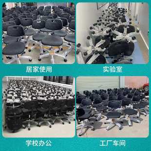 防静电椅子可升降旋转办公靠背椅学校家用椅流水线工厂实验室椅子