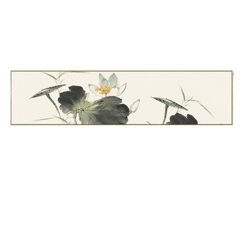 新中式床头画卧室房间装饰画温馨壁画横幅酒店宾馆挂画横版长条