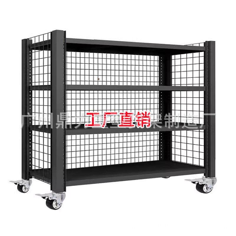 加厚重型动移仓储货架多层置物架带轮仓库储物架物推无品牌/车子