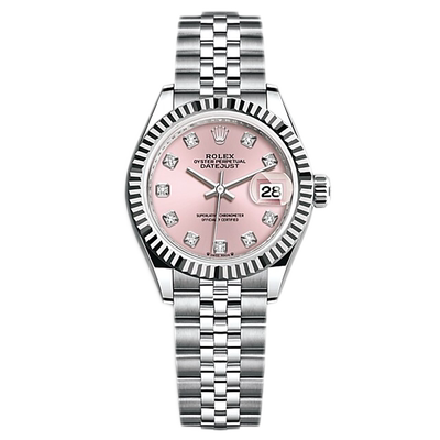 全套[9.8新盒证]劳力士女装日志型系列钢自动机械手表女表279174