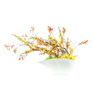 仿真花摆件假花精致摆设客厅装 禅意花艺 饰中式 花瓶桌面轻奢中式